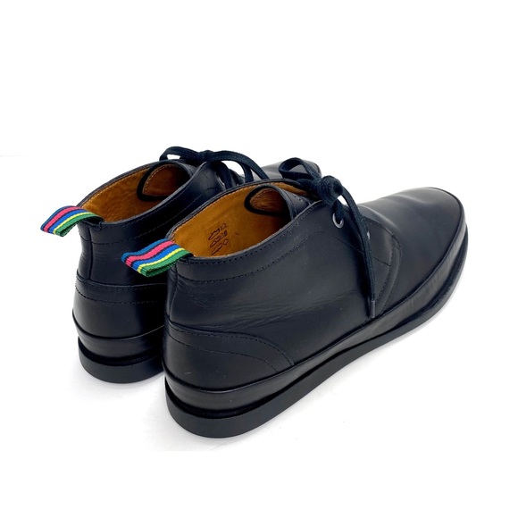 PS Paul Smith Cleon Leather Chukka Boots in Black - Picture 8 of 13